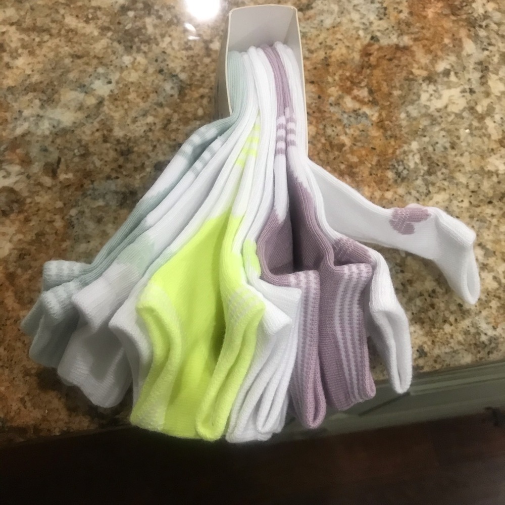 Adidas neon new no show socks size 5-10 women - Picture 2 of 8
